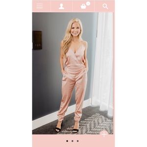 NWT Landry Blush Jumpsuit